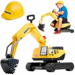 Ekskavatorius vaikams Komatsu + šalmas